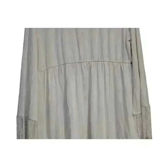 NWT Boston Proper Blouse Size XL Beaded Fringe Stretch Boho Artsy Hippie $98 - Picture 11 of 13